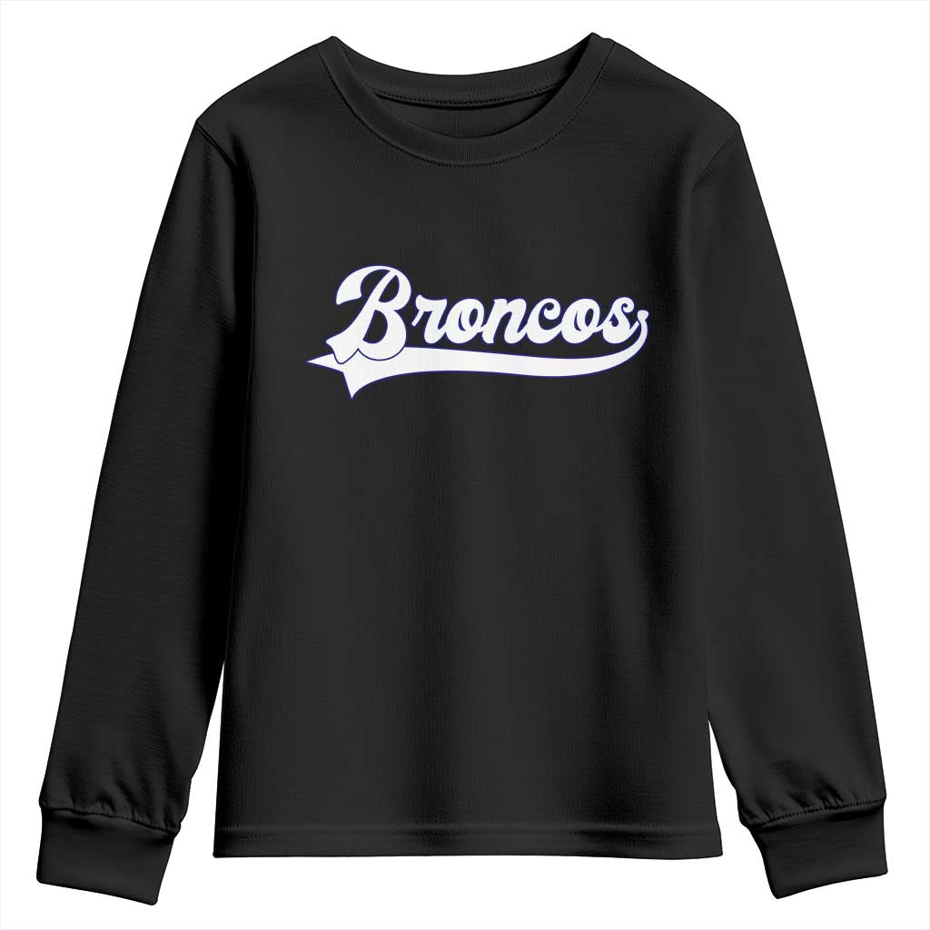 Vintage DFB Football Youth Sweatshirt Classic Game Day Sports Name Tee TS10 Black Print Your Wear