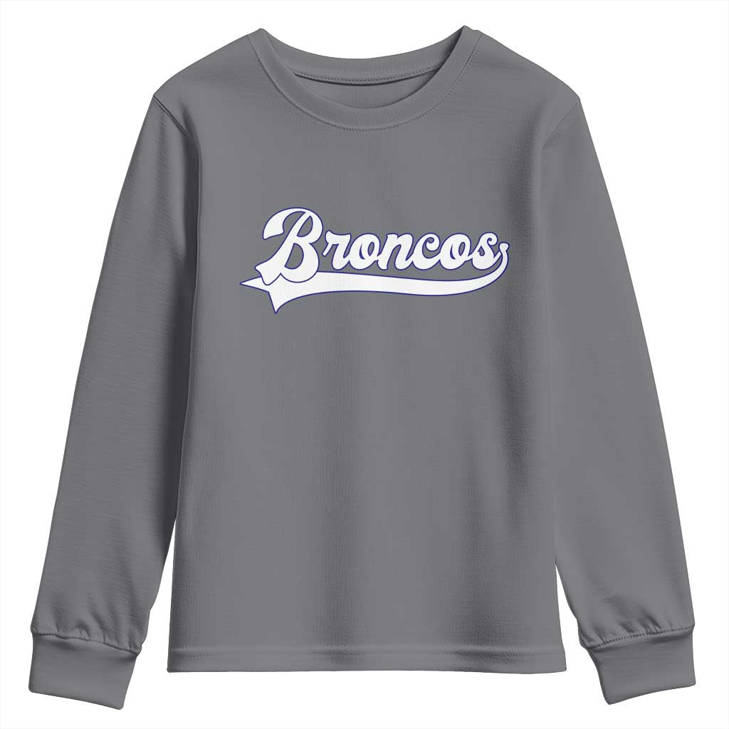 Vintage DFB Football Youth Sweatshirt Classic Game Day Sports Name Tee TS10 Charcoal Print Your Wear