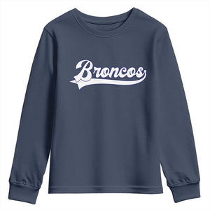 Vintage DFB Football Youth Sweatshirt Classic Game Day Sports Name Tee TS10 Navy Print Your Wear