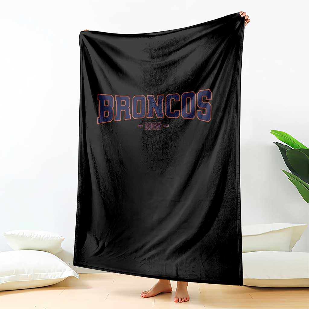 Vintage DFB Throw Blanket Classic Game Day Print Retro Varsity Football Team Name TS10 Print Your Wear