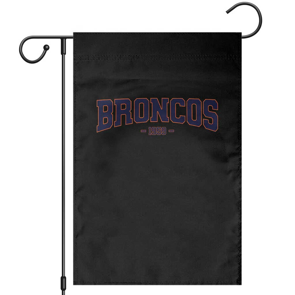 Vintage DFB Garden Flag Classic Game Day Print Retro Varsity Football Team Name TS10 Black Print Your Wear