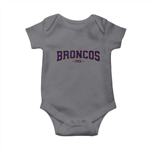 Vintage DFB Baby Onesie Classic Game Day Print Retro Varsity Football Team Name TS10 Charcoal Print Your Wear