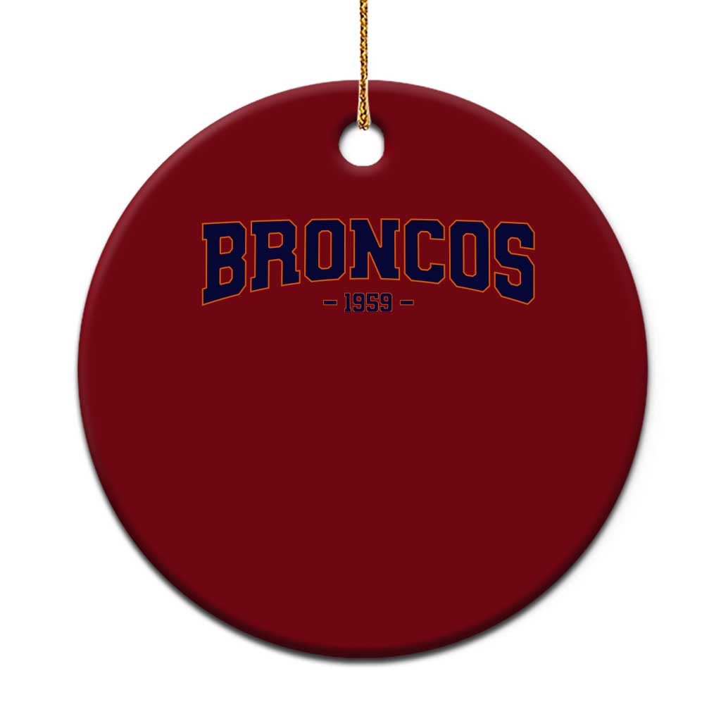 Vintage DFB Ceramic Ornament Classic Game Day Print Retro Varsity Football Team Name TS10 1pc Red Print Your Wear