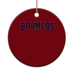 Vintage DFB Ceramic Ornament Classic Game Day Print Retro Varsity Football Team Name TS10 1pc Red Print Your Wear