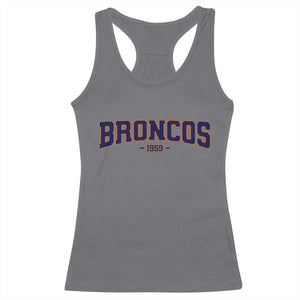 Vintage DFB Racerback Tank Top Classic Game Day Print Retro Varsity Football Team Name TS10 Charcoal Print Your Wear