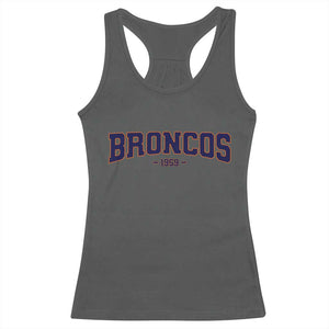 Vintage DFB Racerback Tank Top Classic Game Day Print Retro Varsity Football Team Name TS10 Dark Heather Print Your Wear