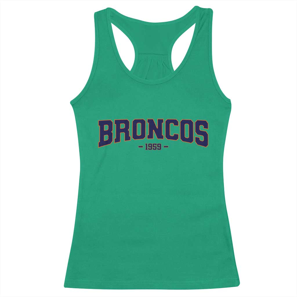 Vintage DFB Racerback Tank Top Classic Game Day Print Retro Varsity Football Team Name TS10 Irish Green Print Your Wear