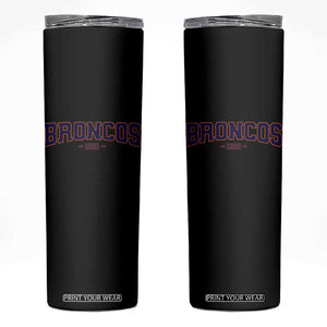 Vintage DFB Skinny Tumbler Classic Game Day Print Retro Varsity Football Team Name TS10 Black Print Your Wear