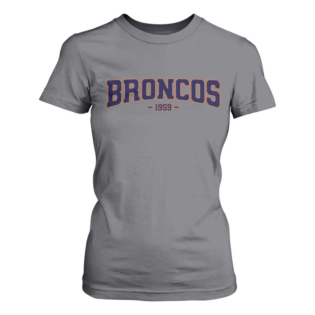 Vintage DFB T Shirt For Women Classic Game Day Print Retro Varsity Football Team Name TS10 Charcoal Print Your Wear