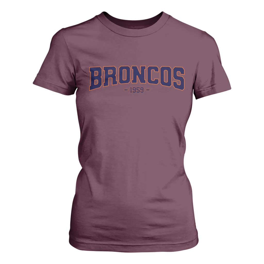 Vintage DFB T Shirt For Women Classic Game Day Print Retro Varsity Football Team Name TS10 Maroon Print Your Wear