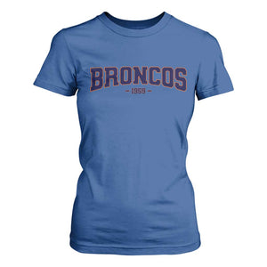 Vintage DFB T Shirt For Women Classic Game Day Print Retro Varsity Football Team Name TS10 Royal Blue Print Your Wear