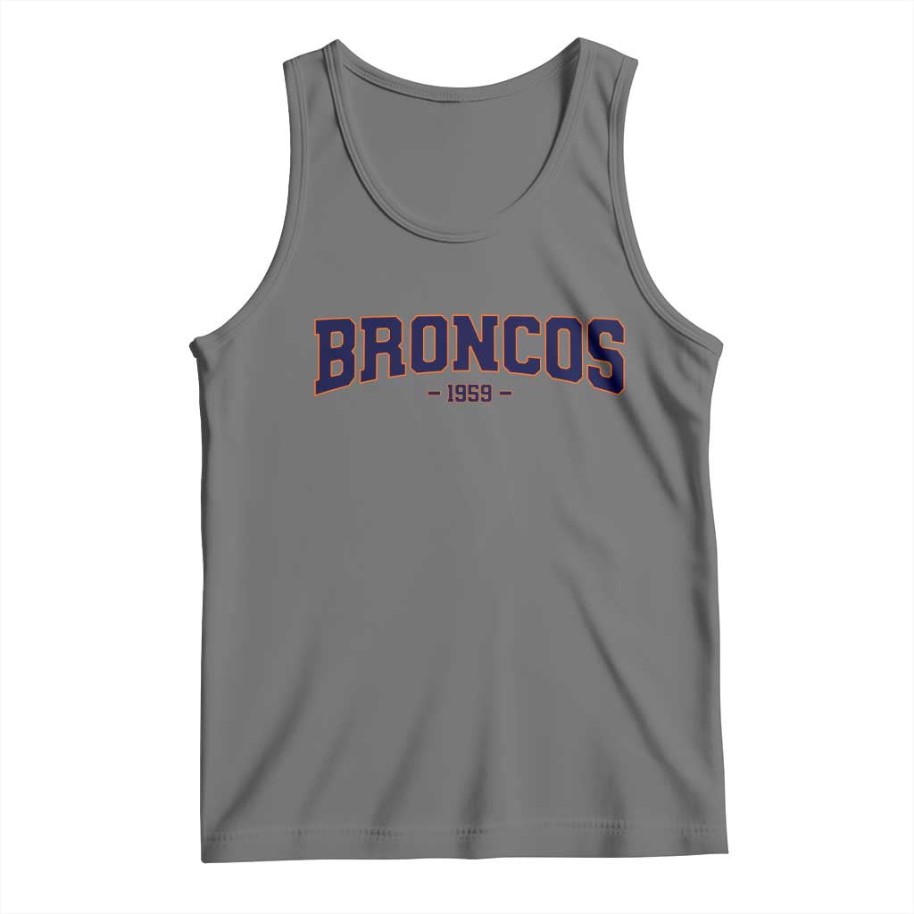 Vintage DFB Tank Top Classic Game Day Print Retro Varsity Football Team Name TS10 Black Heather Print Your Wear