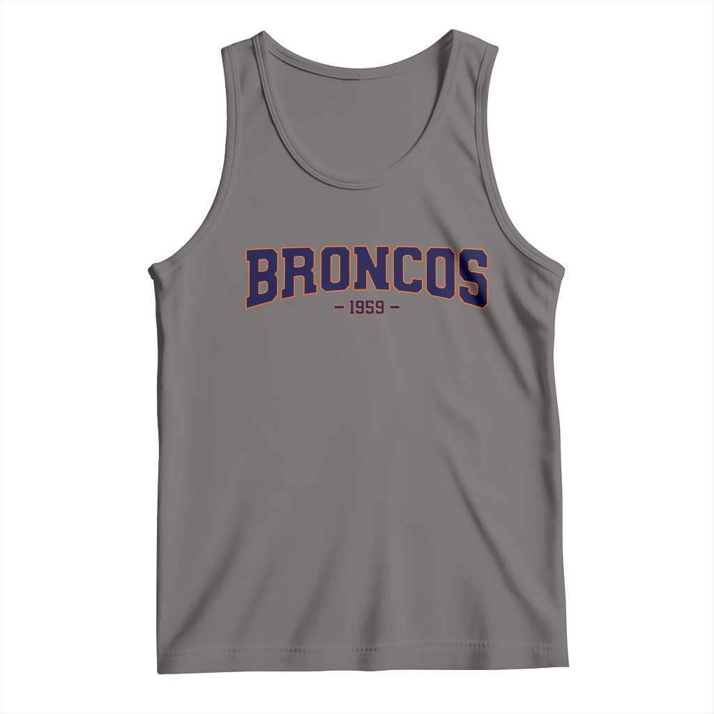 Vintage DFB Tank Top Classic Game Day Print Retro Varsity Football Team Name TS10 Deep Heather Print Your Wear