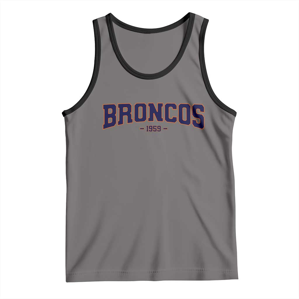 Vintage DFB Tank Top Classic Game Day Print Retro Varsity Football Team Name TS10 Deep Heather Black Print Your Wear