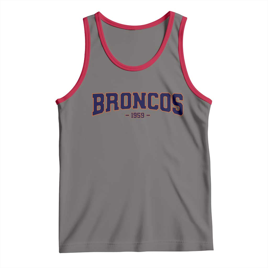 Vintage DFB Tank Top Classic Game Day Print Retro Varsity Football Team Name TS10 Deep Heather Red Print Your Wear