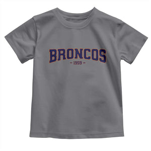 Vintage DFB Toddler T Shirt Classic Game Day Print Retro Varsity Football Team Name TS10 Charcoal Print Your Wear