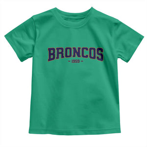 Vintage DFB Toddler T Shirt Classic Game Day Print Retro Varsity Football Team Name TS10 Irish Green Print Your Wear