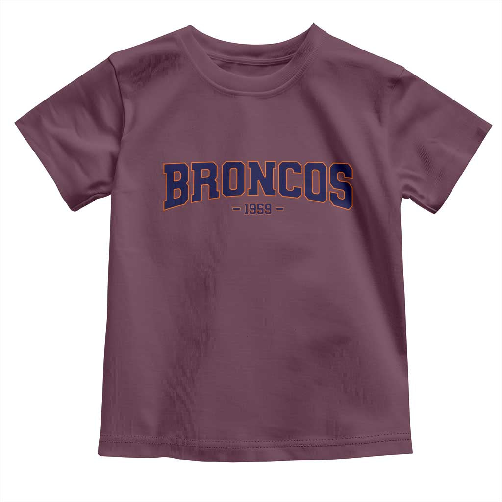 Vintage DFB Toddler T Shirt Classic Game Day Print Retro Varsity Football Team Name TS10 Maroon Print Your Wear