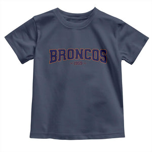 Vintage DFB Toddler T Shirt Classic Game Day Print Retro Varsity Football Team Name TS10 Navy Print Your Wear