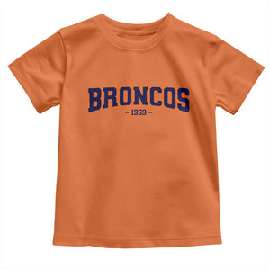 Vintage DFB Toddler T Shirt Classic Game Day Print Retro Varsity Football Team Name TS10 Orange Print Your Wear