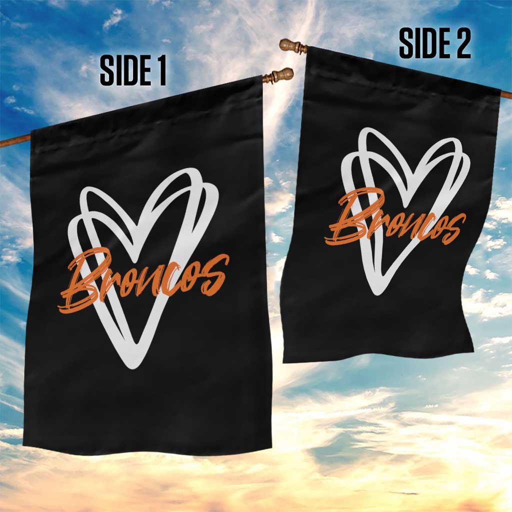 Vintage DFB Garden Flag Football Team Fans Heart Graphic Game Day TS10 Print Your Wear