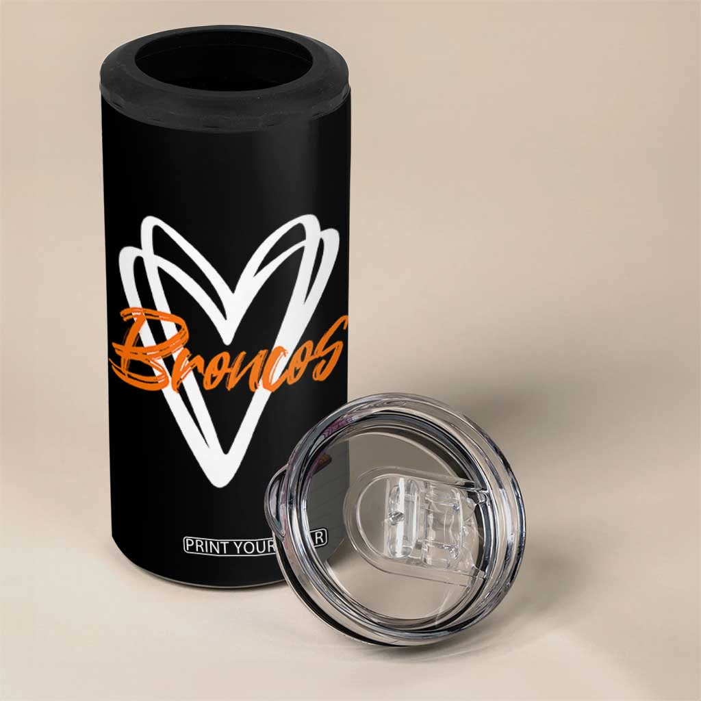 Vintage DFB 4 in 1 Can Cooler Tumbler Football Team Fans Heart Graphic Game Day TS10 Print Your Wear