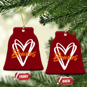 Vintage DFB Ceramic Ornament Football Team Fans Heart Graphic Game Day TS10 Print Your Wear