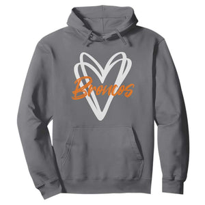 Vintage DFB Hoodie Football Team Fans Heart Graphic Game Day TS10 Charcoal Print Your Wear