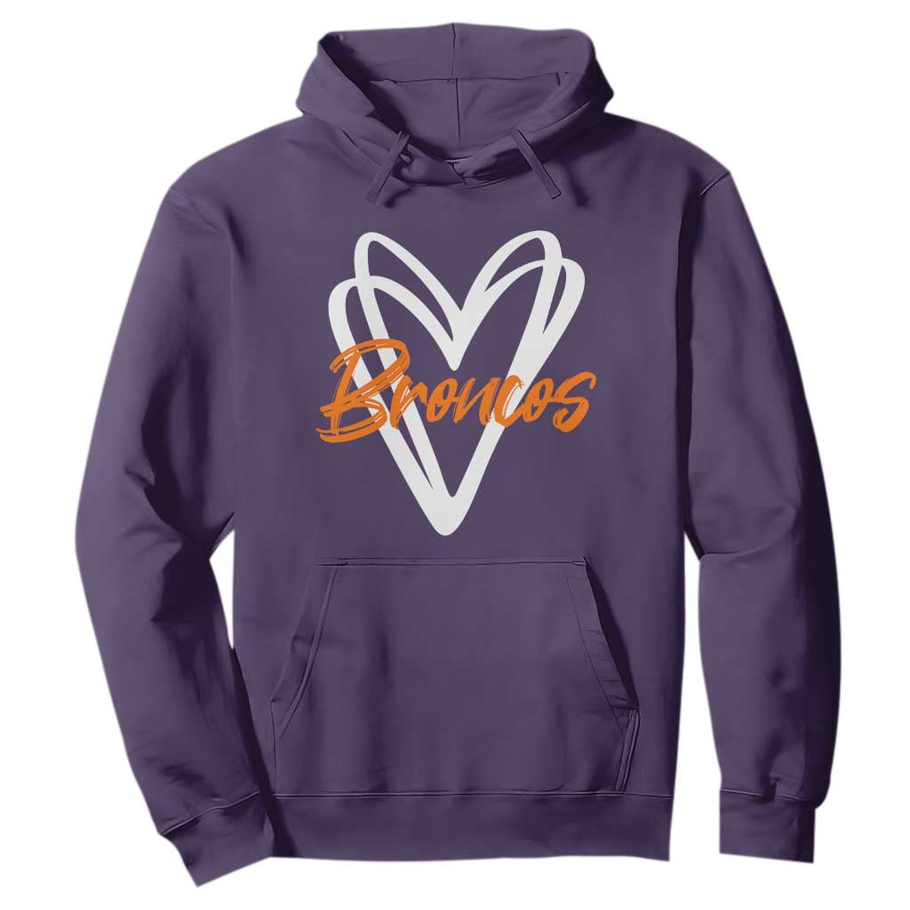 Vintage DFB Hoodie Football Team Fans Heart Graphic Game Day TS10 Purple Print Your Wear