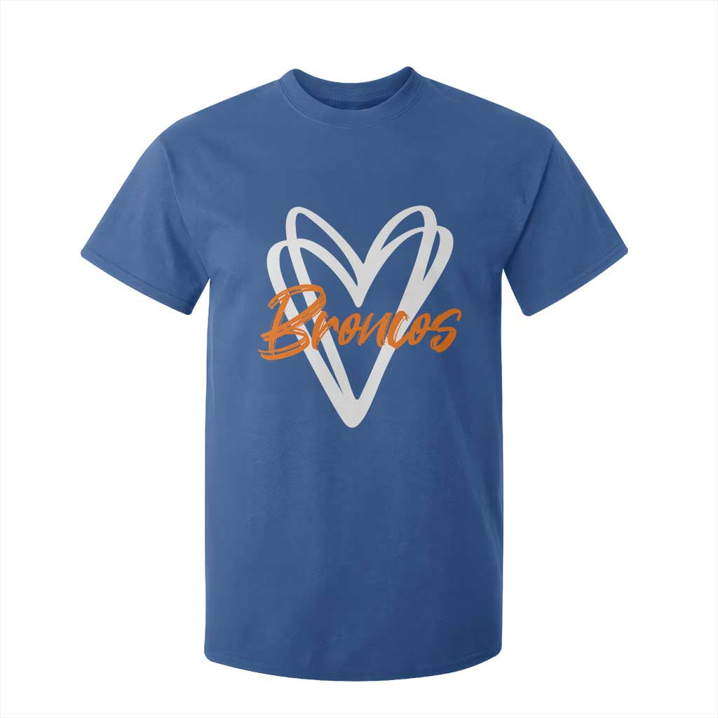 Vintage DFB T Shirt For Kid Football Team Fans Heart Graphic Game Day TS10 Royal Blue Print Your Wear