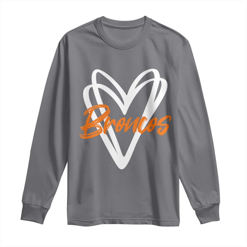 Vintage DFB Long Sleeve Shirt Football Team Fans Heart Graphic Game Day TS10 Charcoal Print Your Wear