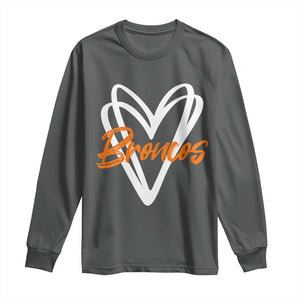 Vintage DFB Long Sleeve Shirt Football Team Fans Heart Graphic Game Day TS10 Dark Heather Print Your Wear