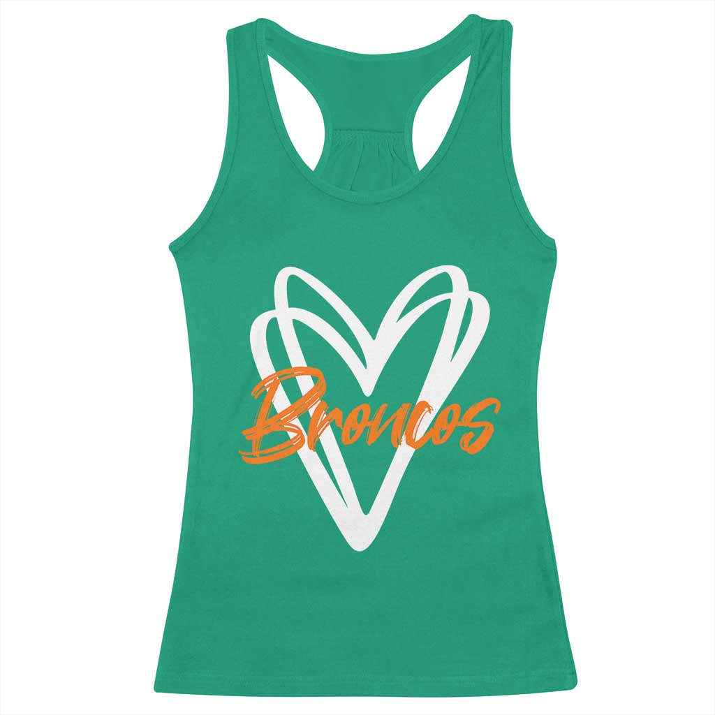 Vintage DFB Racerback Tank Top Football Team Fans Heart Graphic Game Day TS10 Irish Green Print Your Wear