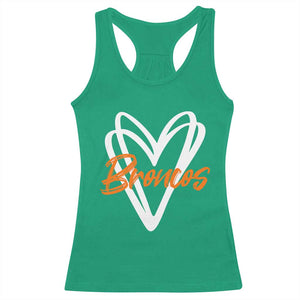 Vintage DFB Racerback Tank Top Football Team Fans Heart Graphic Game Day TS10 Irish Green Print Your Wear