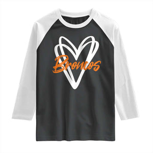 Vintage DFB Raglan Shirt Football Team Fans Heart Graphic Game Day TS10 Black White Print Your Wear