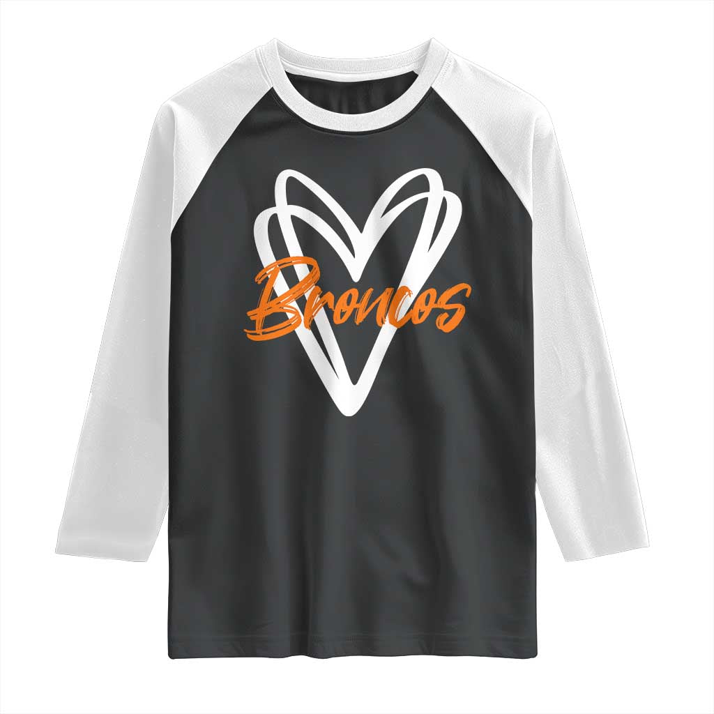 Vintage DFB Raglan Shirt Football Team Fans Heart Graphic Game Day TS10 Black White Print Your Wear