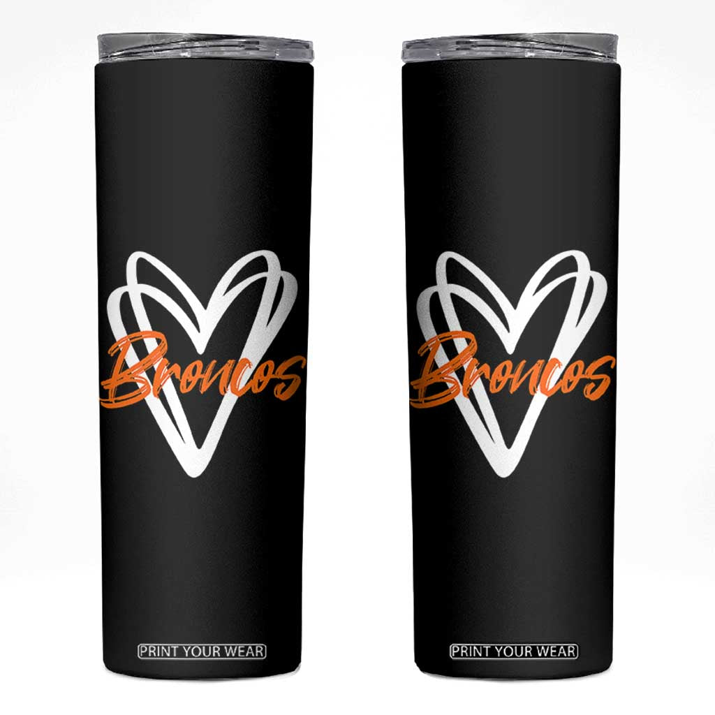 Vintage DFB Skinny Tumbler Football Team Fans Heart Graphic Game Day TS10 Black Print Your Wear
