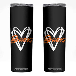 Vintage DFB Skinny Tumbler Football Team Fans Heart Graphic Game Day TS10 Black Print Your Wear