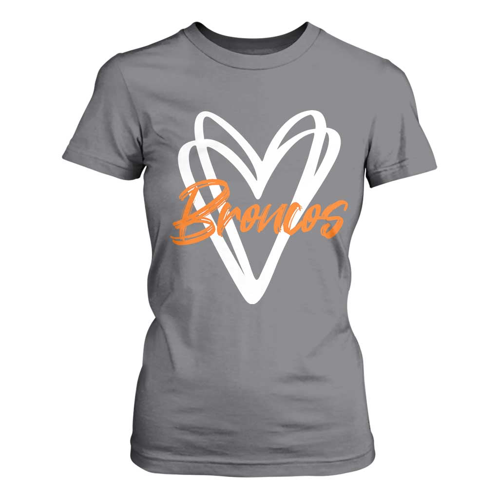 Vintage DFB T Shirt For Women Football Team Fans Heart Graphic Game Day TS10 Charcoal Print Your Wear