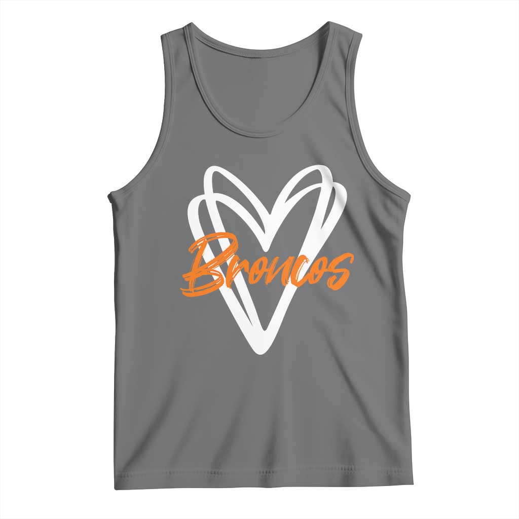 Vintage DFB Tank Top Football Team Fans Heart Graphic Game Day TS10 Black Heather Print Your Wear