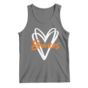 Vintage DFB Tank Top Football Team Fans Heart Graphic Game Day TS10 Black Heather Print Your Wear