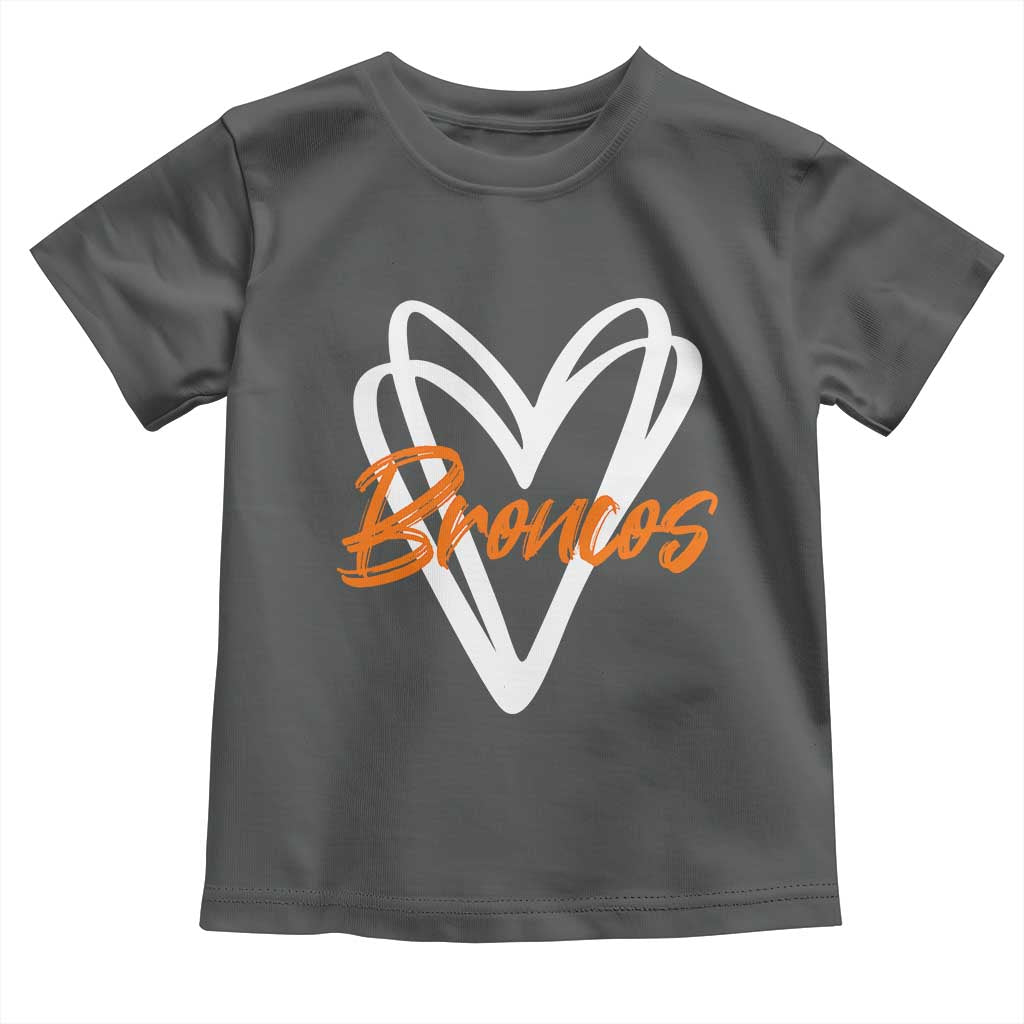Vintage DFB Toddler T Shirt Football Team Fans Heart Graphic Game Day TS10 Dark Heather Print Your Wear