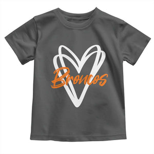 Vintage DFB Toddler T Shirt Football Team Fans Heart Graphic Game Day TS10 Dark Heather Print Your Wear