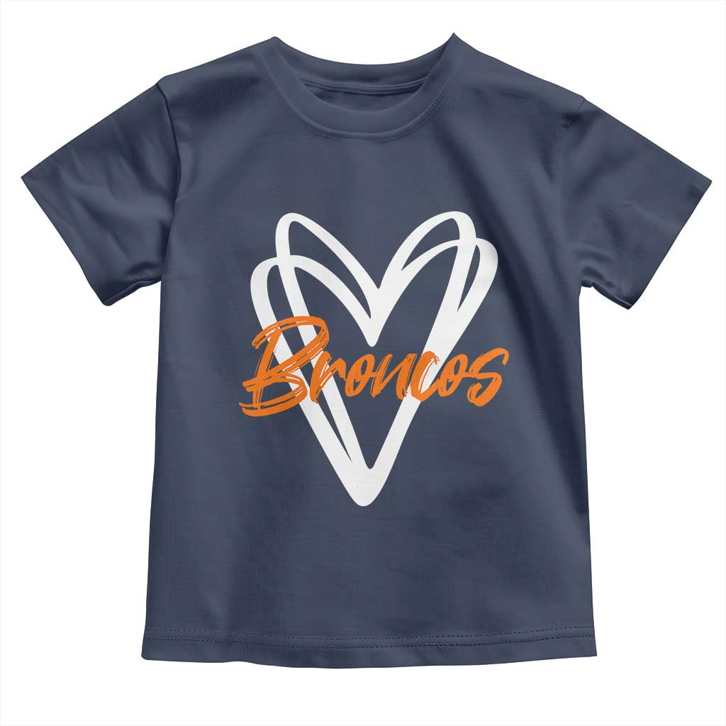 Vintage DFB Toddler T Shirt Football Team Fans Heart Graphic Game Day TS10 Navy Print Your Wear