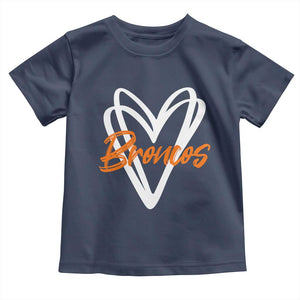 Vintage DFB Toddler T Shirt Football Team Fans Heart Graphic Game Day TS10 Navy Print Your Wear