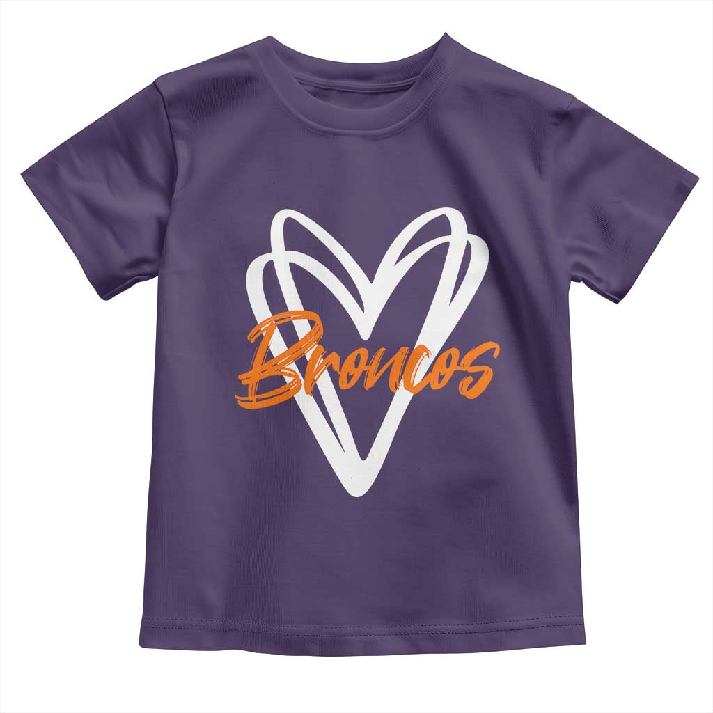 Vintage DFB Toddler T Shirt Football Team Fans Heart Graphic Game Day TS10 Purple Print Your Wear