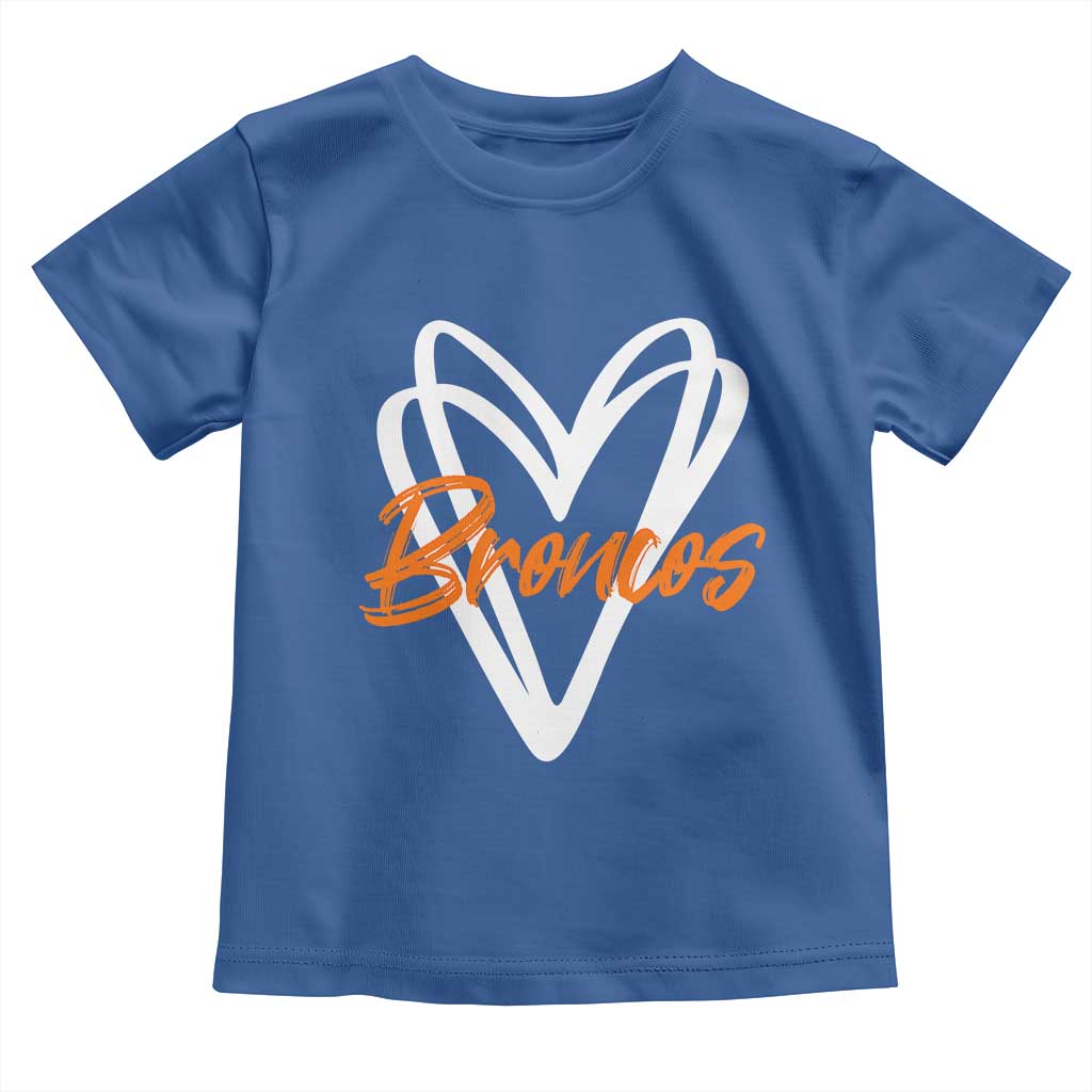 Vintage DFB Toddler T Shirt Football Team Fans Heart Graphic Game Day TS10 Royal Blue Print Your Wear