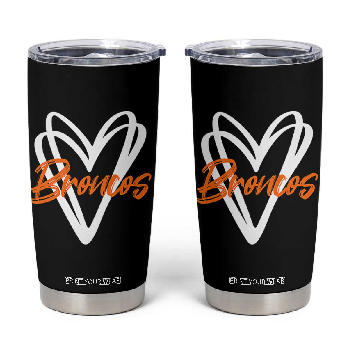 Vintage DFB Tumbler Cup Football Team Fans Heart Graphic Game Day TS10 Black Print Your Wear