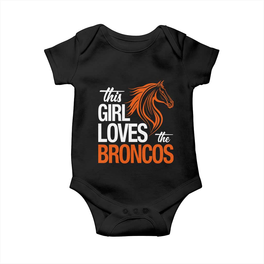 This Girl Loves The DFB Baby Onesie Football Inspirational Game Day Heart Graphic TS10 Black Print Your Wear