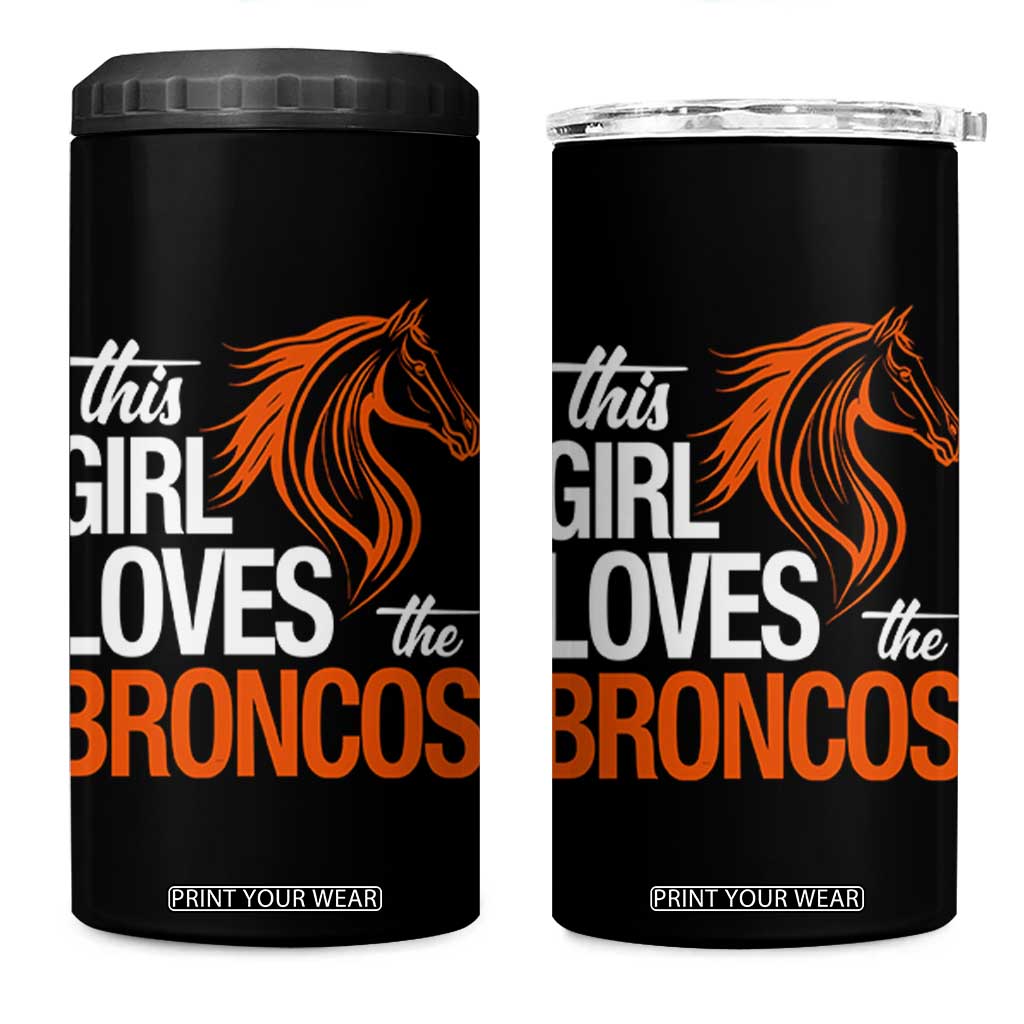 This Girl Loves The DFB 4 in 1 Can Cooler Tumbler Football Inspirational Game Day Heart Graphic TS10 One Size: 16 oz Black Print Your Wear